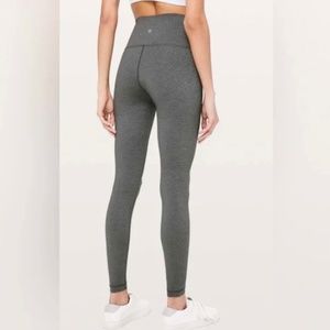 Lululemon Wunder Under High-Rise Pants - Heathered Black - Size 14